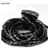 Winding tube winding tube binding tape clamp bundle tube wrapping tube wire reel end protection tape management tube / Black